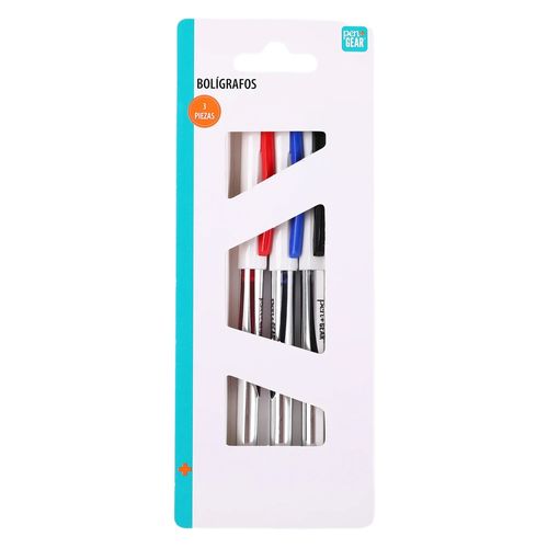 Bolígrafos Pen + Gear colores básicos - 3 Pzas