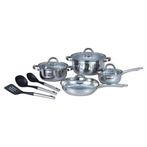 Juego Utensilios Cocina Acero Inox 11pzs