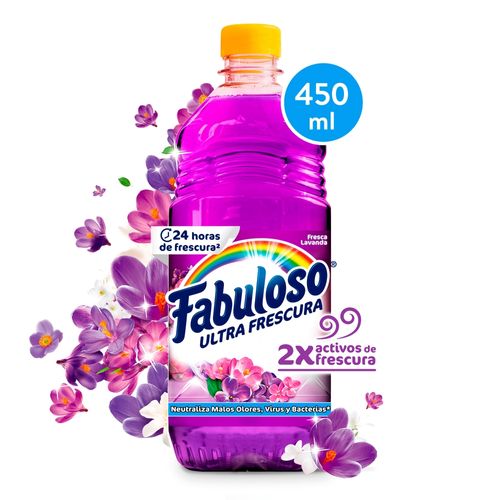 Desinfectante Multiusos Fabuloso Frescura Activa Antibacterial Lavanda 450 ml