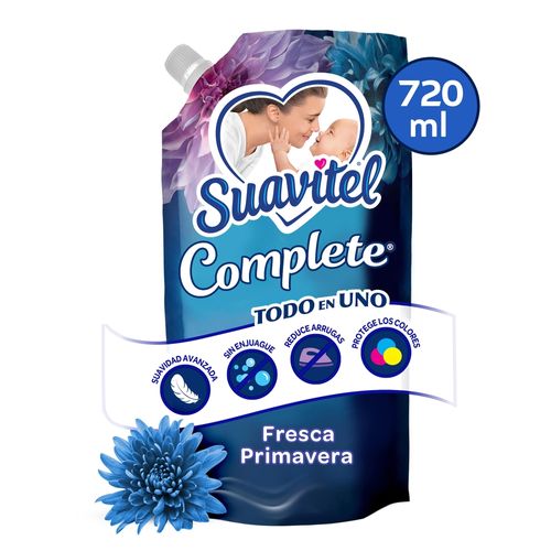 Suavizante de Telas Suavitel Complete Fresca Primavera, Doypack -720ml