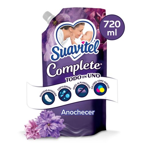 Suavizante de Telas Suavitel Complete Anochecer, Doypack -720ml