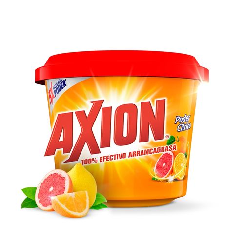 Lavaplatos Axion En Pasta Poder Cítrico, Arrancagrasa - 750g