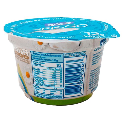 Yogurt Yes Griego natural sin azúcar - 150 g
