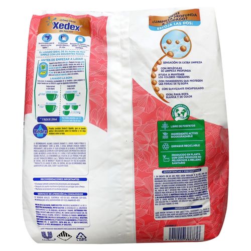 Detergente polvo Xedex con un toque de suavizante brisa primavera - 1.5 kg