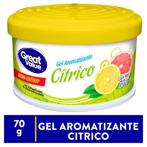 Aromatizante Gel Great Value Citric 70Gr