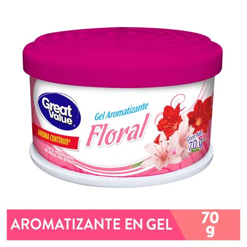 Aromatizante Gel Great Value Floral 70Gr