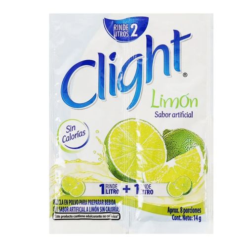 Bebida En Polvo  Clight Sabor Limón - 14g