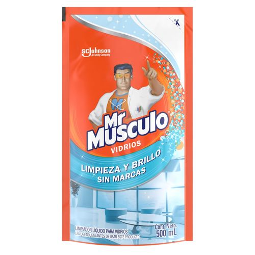 Limpia Vidrios Mr Músculo Windex Repuesto Económico Doy Pack - 500ml