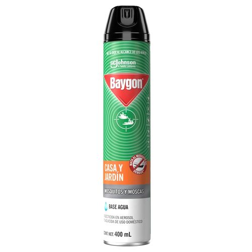 Insecticida Baygon Casa y Jardín En Aerosol, Plaguicida Uso Doméstico - 400ml