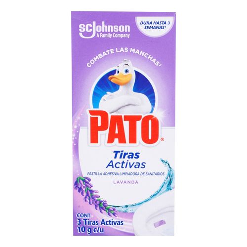 Tiras Activas Pato® Lavanda, Pastillas Adhesivas Para Sanitario - 3Uds