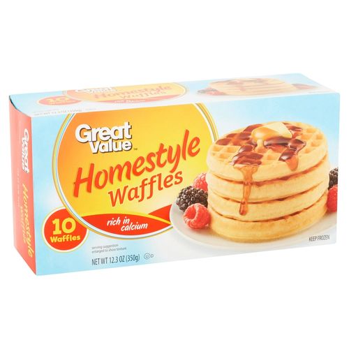 Waffle Great Value congelado estilo casero - 350 g