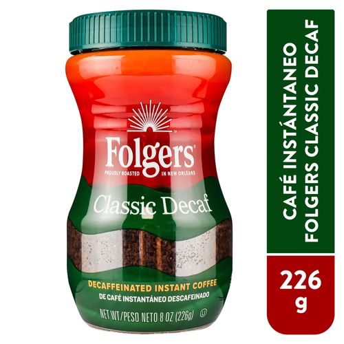 Cafe Folgers Inst Decaf 226Gr