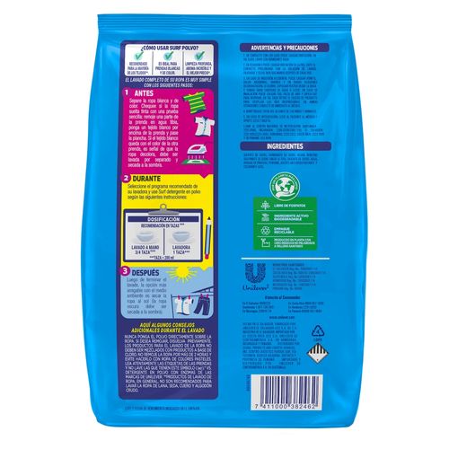 Detergente en polvo Surf Fuerza floral -800g