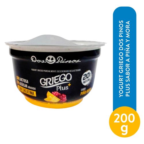 Yogurt Dos Pinos Griego Pina Mora 200 Gr