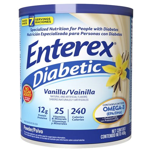 Fórmula Enterex Diabetic vainilla en polvo -400 g