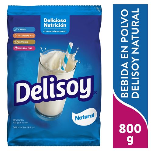 Bebida en Polvo Delisoy Natural - 800 g