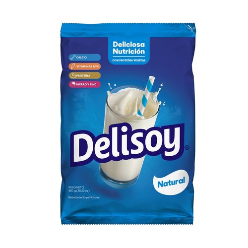 Bebida en Polvo Delisoy Natural - 800 g