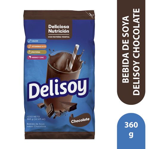 Bebida de Soya Delisoy Chocolate 360Gr