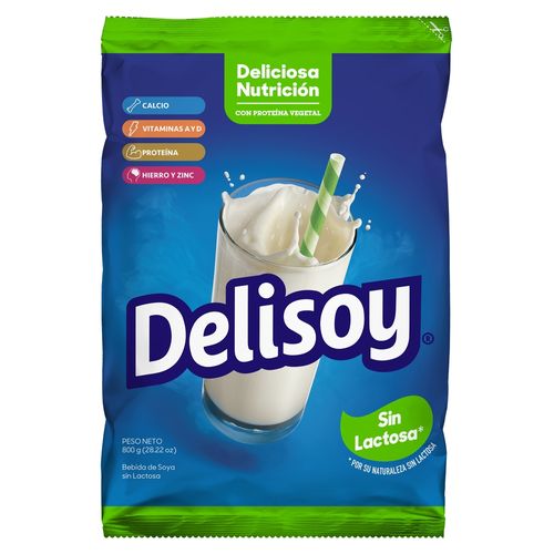 Bebida en Polvo Delisoy sin Lactosa - 800 g