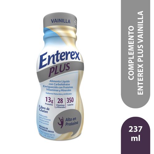 Complemento Enterex Plus vainilla -237 ml