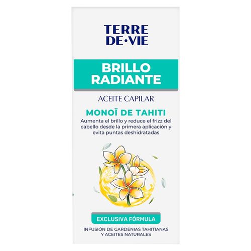 Aceite Terre De Vie monoï de tahiti brillo radiantes - 100 ml