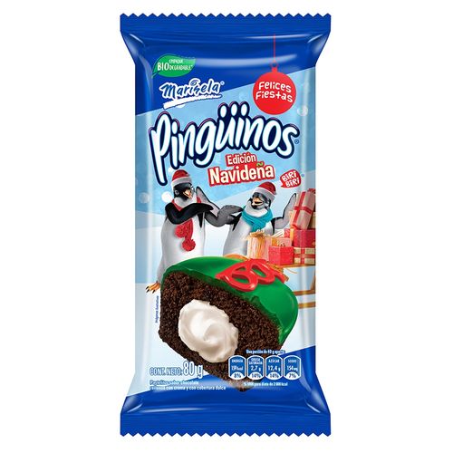 Pingüino Marinela Navidad -80 g