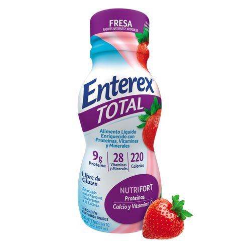 Complemento Enterex Total fresa -237 ml