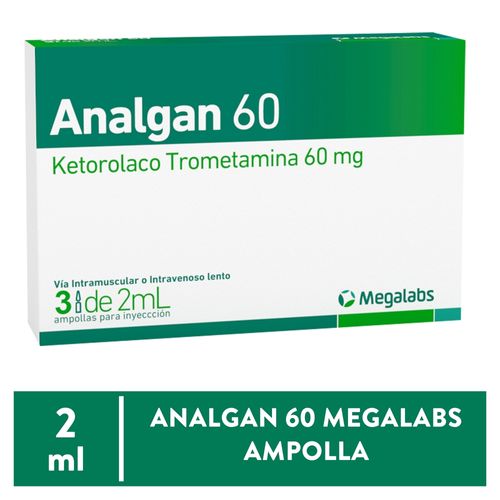 Analgan 60 Megalabs ampolla