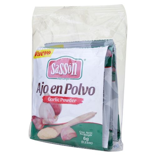 Sasson Ajo Puro En Polvo 6Pack 36Gr