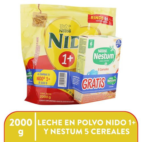 Leche Nido 1mas Bolsa 2000 Gr Pk Nestum