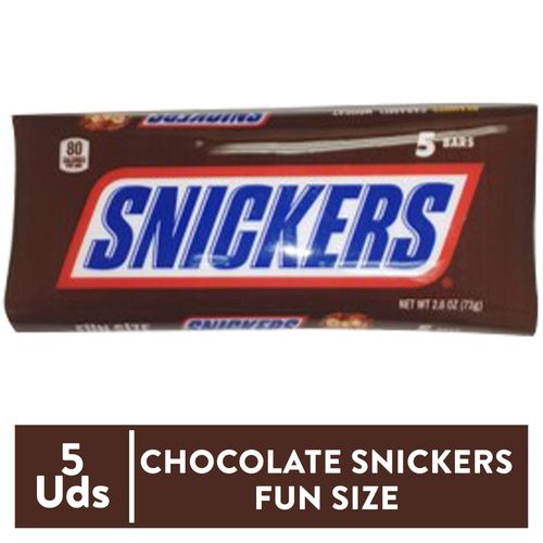 Chocolate Snickers Fun Size 5pk 73.7gr