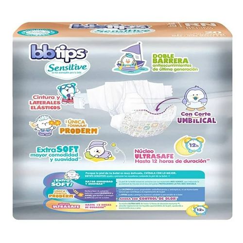Panal Des Bbtips Sensitive Talla 0 X20
