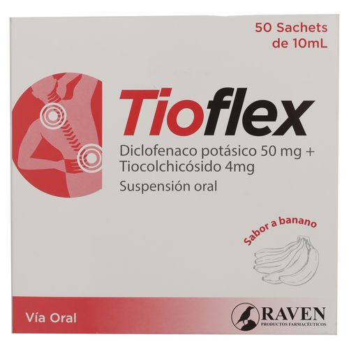Tioflex caja 10 ml - Precio indicado por cápsula