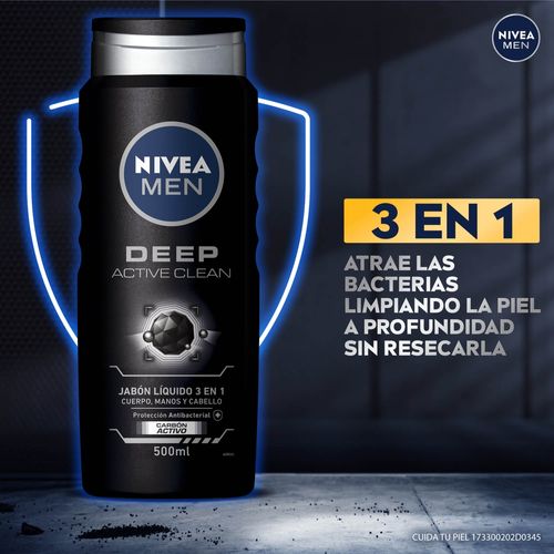 Gel Nivea Men de Ducha Active Clean - 500 ml