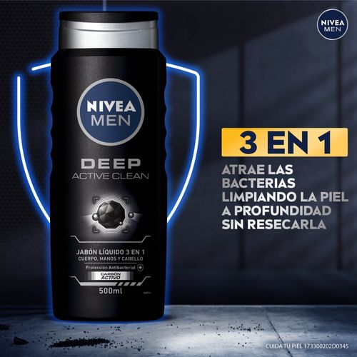 Gel Nivea Men de Ducha Active Clean - 500 ml