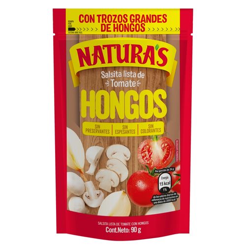 Salsa de Tomate Naturas's con Hongos - 90 g