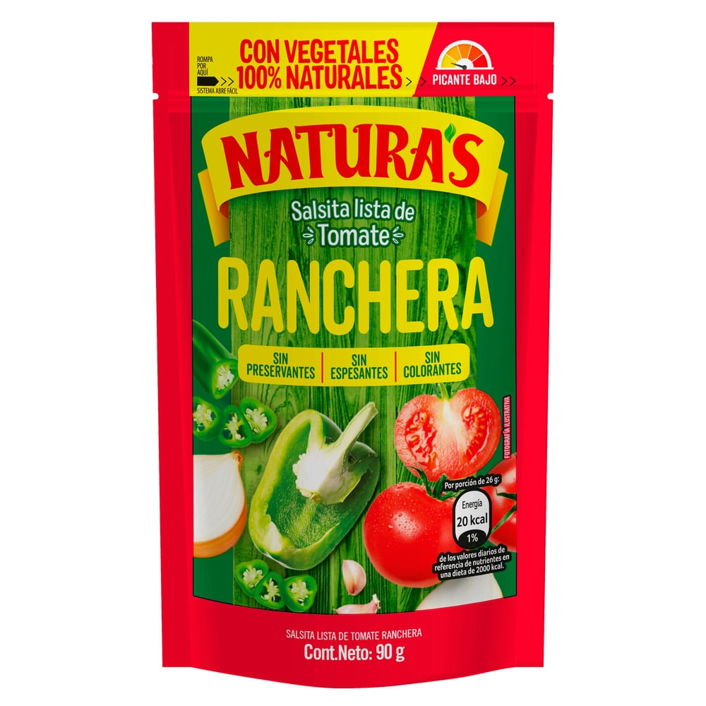 Comprar Salsa Natura Ranchera en Doypack - 90 g | Walmart Nicaragua ...