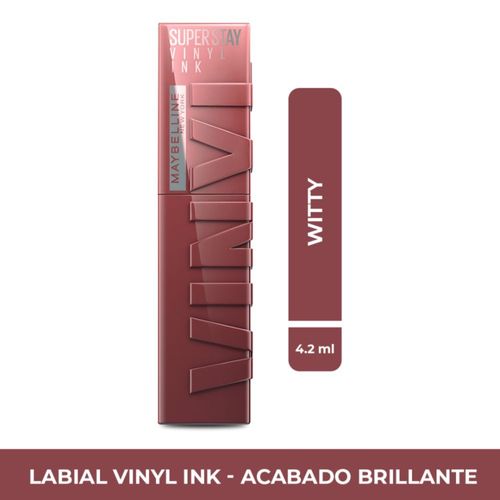 Labial líquido Vinyl Ink Maybelline NY Tono Witty  4.2 ml