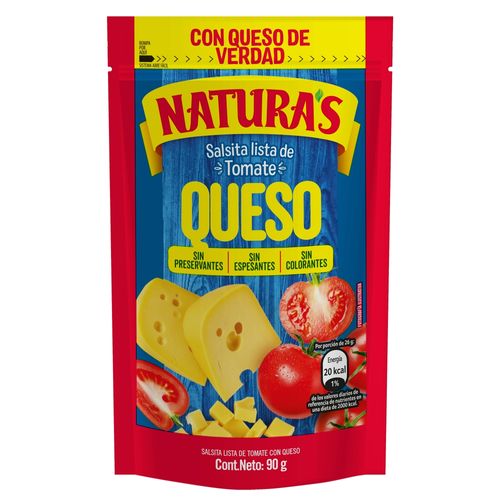 Salsa de Tomate Natura's con Queso - 90 g