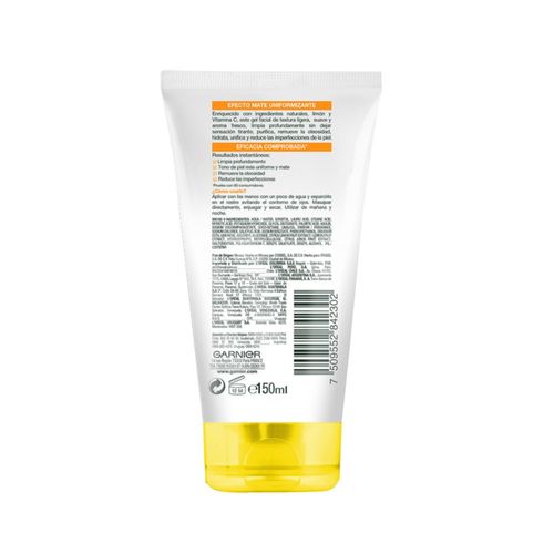 Gel Limpiador Garnier Express Aclara Vitamina C - 150 ml