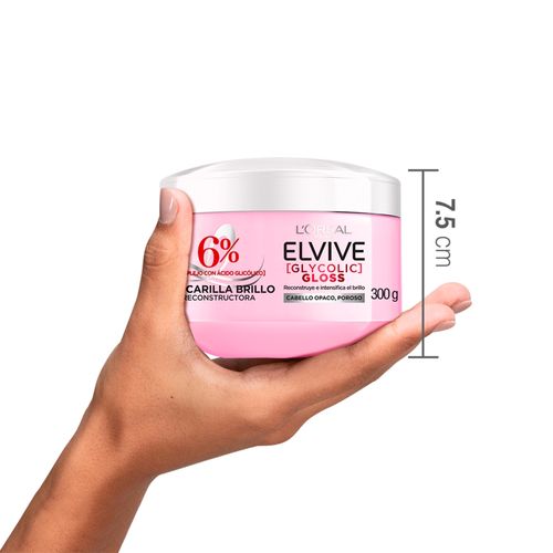 Mascarilla L´Oréal Paris Elvive Glycolic Gloss - 300 g