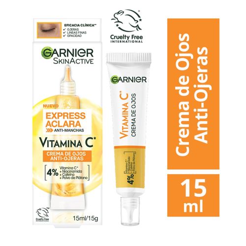 Crema Garnier de Ojos Anti Ojeras Express Aclara - 15 ml