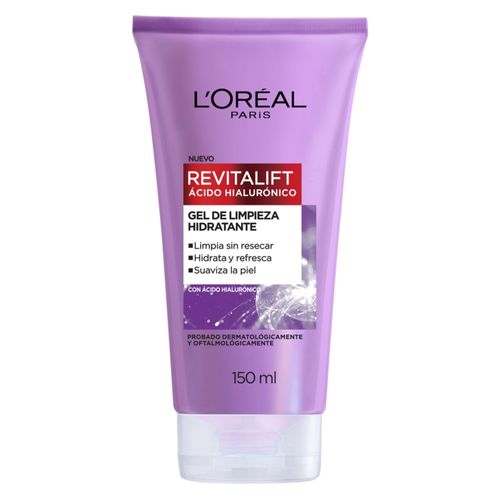 Gel limpiador Hidratante L'Oréal Paris Ácido Hialurónico -150 ml