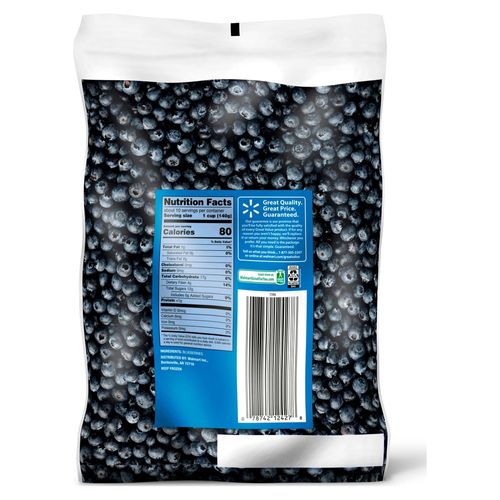 Arándanos Great Value Congelados - 1360 g