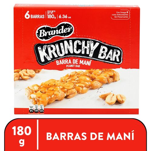 Barra Brander De Mani Krunchy Bar - 180 g