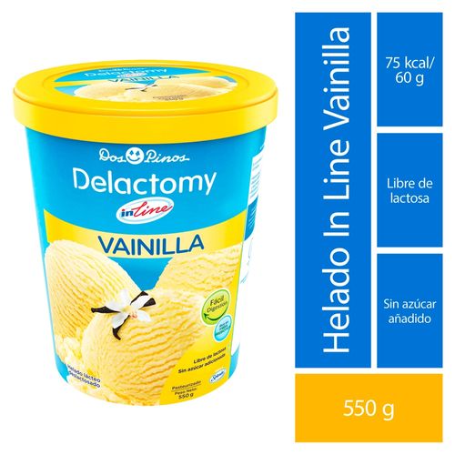 Helado Dos Pinos Delactomy In Line Vainilla - 540 g