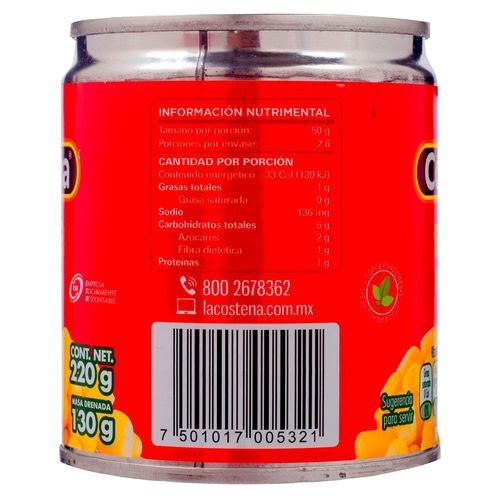 Elote La Costeña Dorado - 220 g