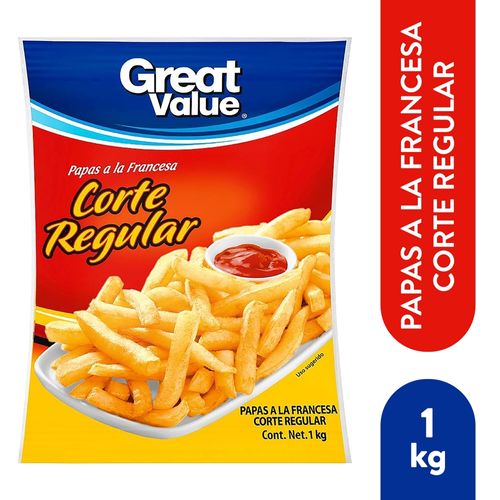 Papas Great Value Fritas - 1 kg