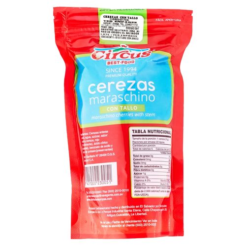 Cerezas Circus Con Tallo - 288 g