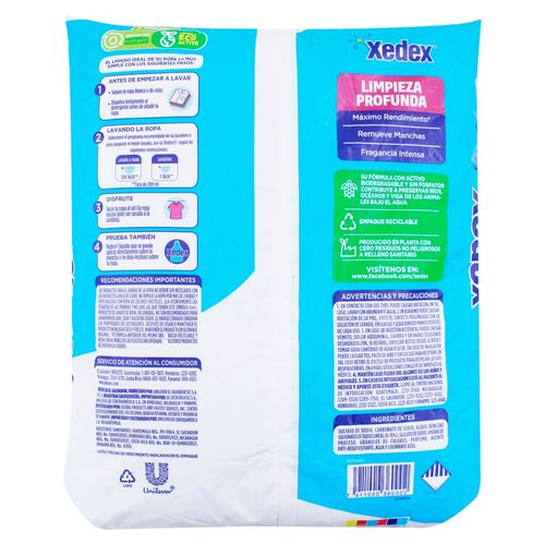 Detergente en polvo Xedex maximo poder - 1800 g